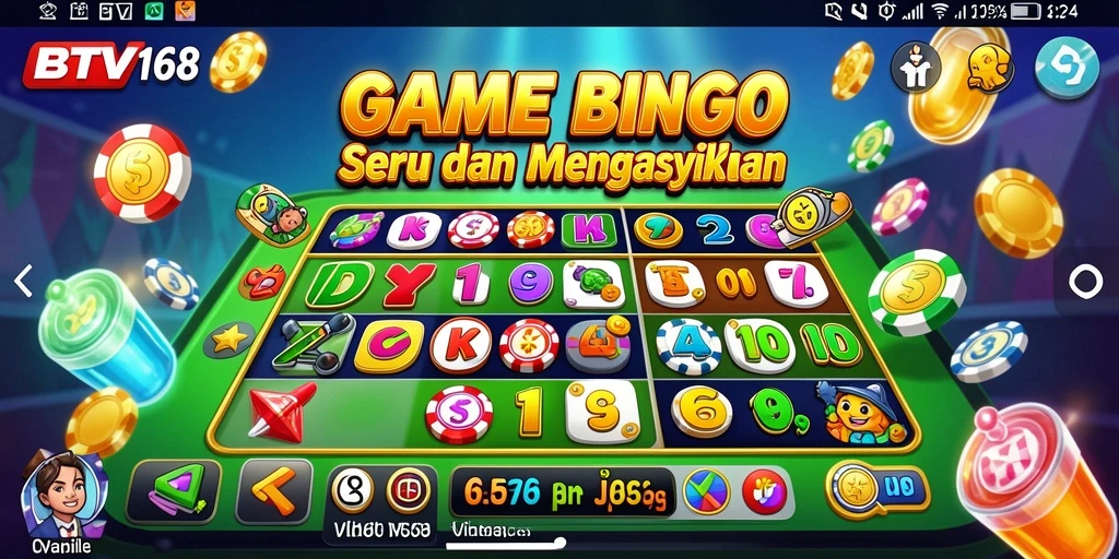 Tampilan menarik dari gameplay Bingo di BTV168.