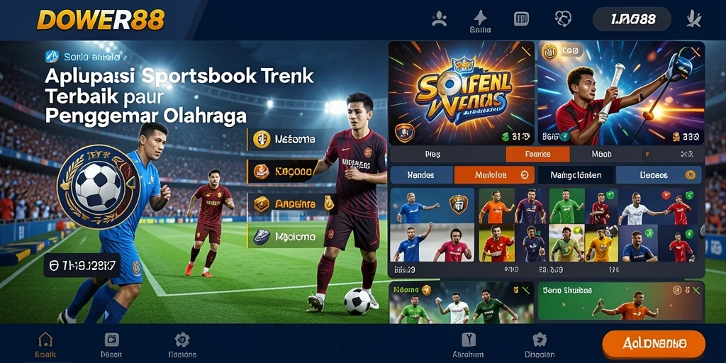 Tampilan menarik dari gameplay taruhan olahraga DOWER88.