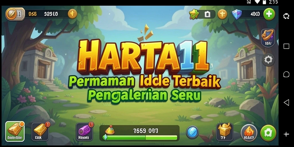 Tampilan screenshot menunjukkan karakter dan dunia HARTA11 yang menawan.
