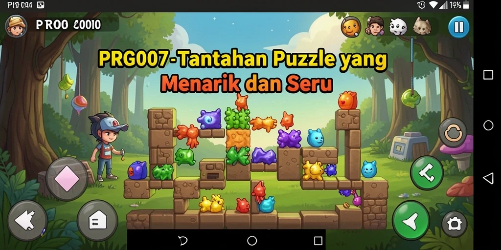 Tampilan gameplay PRG007 yang menampilkan teka-teki menarik.