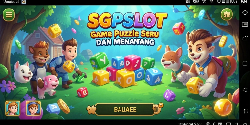 Tampilan gameplay <strong>SGPSLOT</strong> dengan berbagai tantangan puzzle yang menarik.