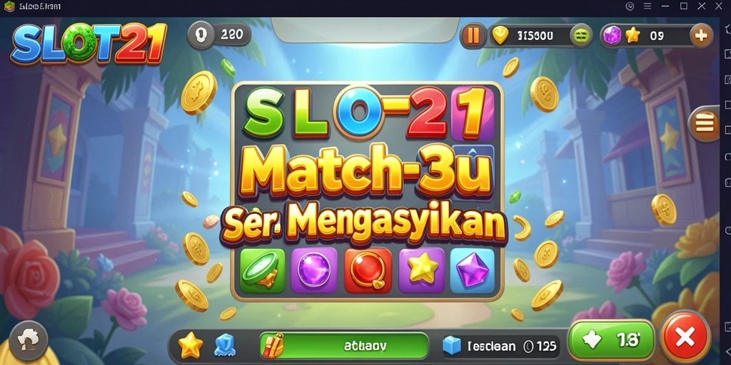 Tampilan gameplay SLOT21 yang penuh warna dan menarik.