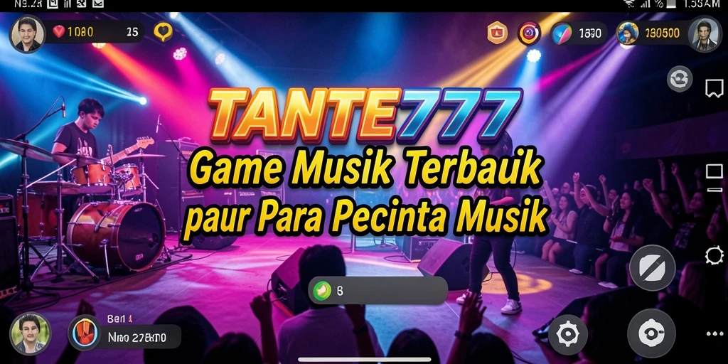 Screenshot TANTE777 menampilkan gameplay musik yang seru dan interaktif.